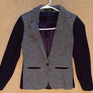 J Crew two-tone flannel blazer
